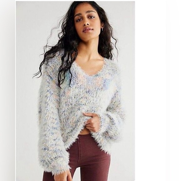Free people fuzzy soft gelato sweater - Picture 3 of 7